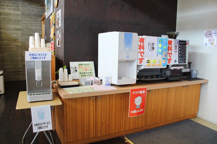 上品の郷 　フードコート　フリードリンク
