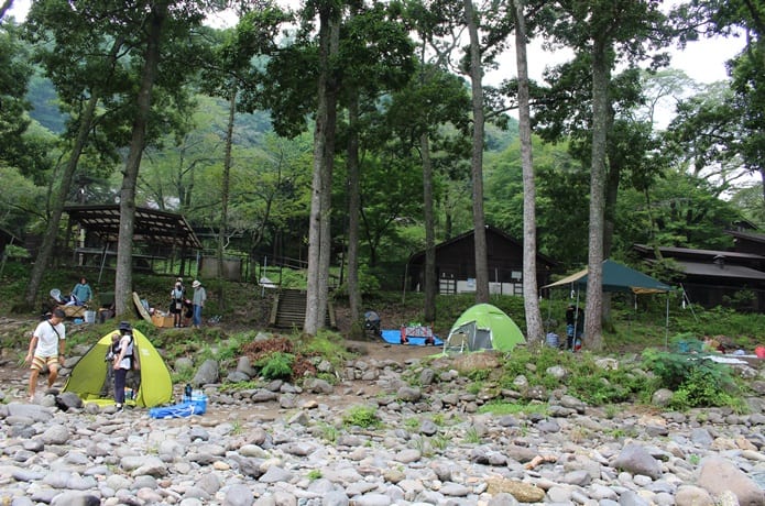 名取川　キャンプ