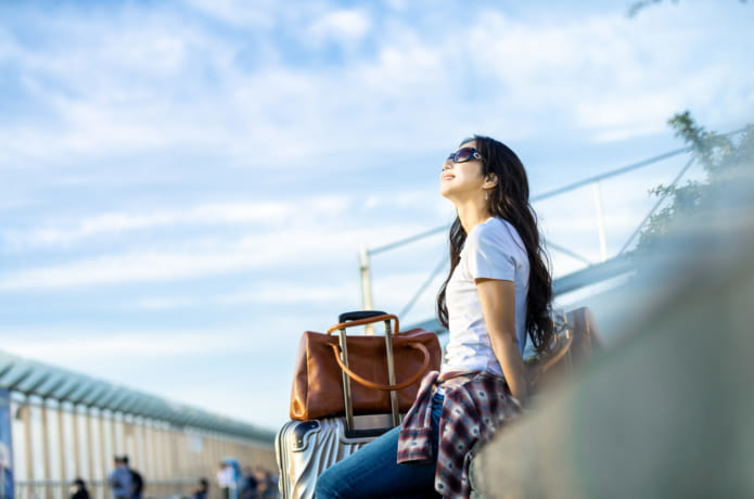 旅行　ボストンバッグ