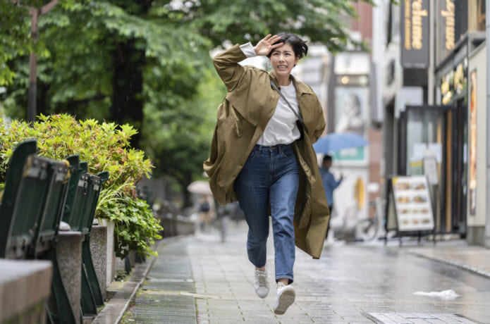 突然の雨