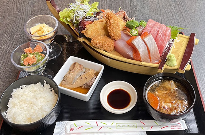 海の食べ放題 松島おさしみ水族館　ビュッフェ　一礼