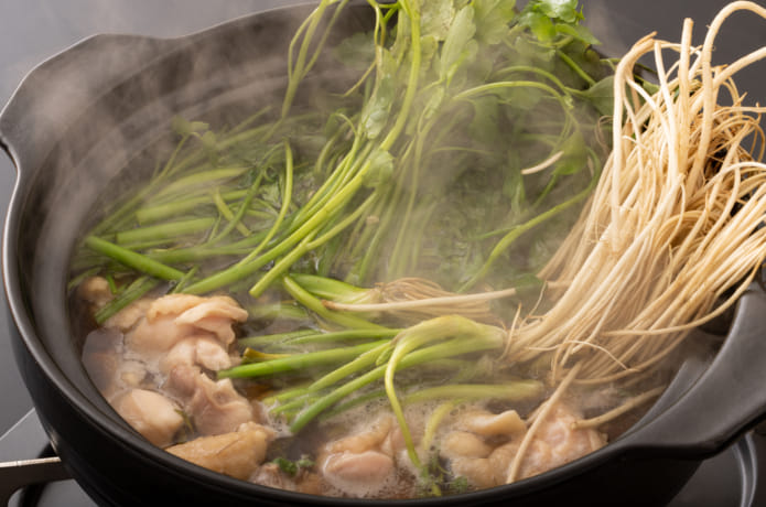 仙台名物のせり鍋