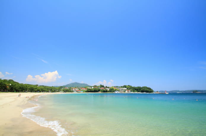 気仙沼大島にある小田の浜