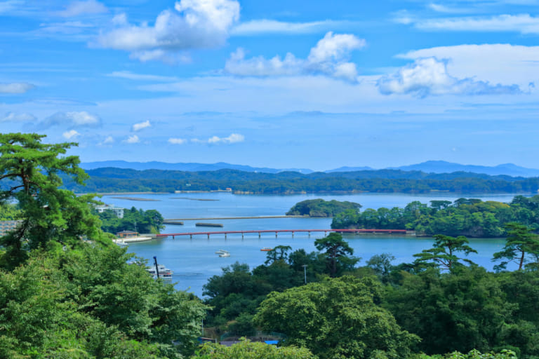 西行戻しの松公園からの景色