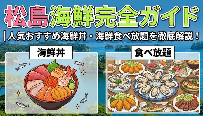 松島海鮮完全ガイド｜人気お勧め海鮮丼・海鮮食べ放題を徹底解説のアイキャッチ