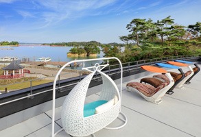 松島離宮屋上展望台の様子