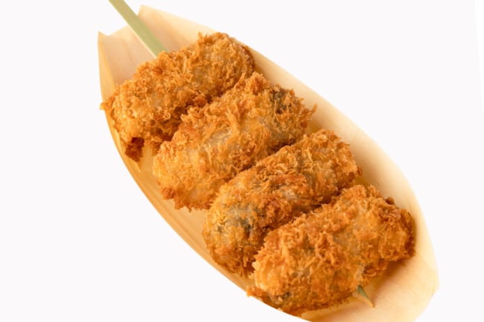 牡蠣屋フライ亭の大粒カキフライ串