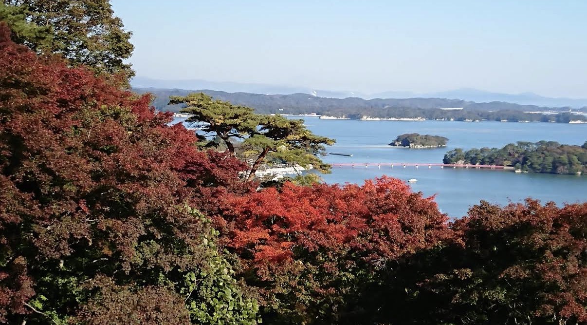 西行戻しの松公園の紅葉
